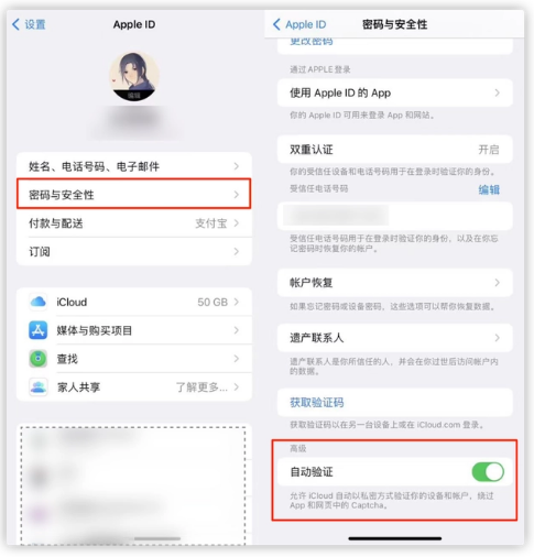 武侯苹果手机维修分享iOS 16 自动验证功能开启方法 
